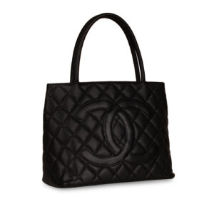 Chanel Vintage Medallion Tote - Black