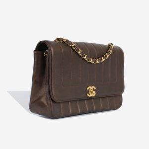 Chanel Vertical Flap Bag - Metallic Bronze