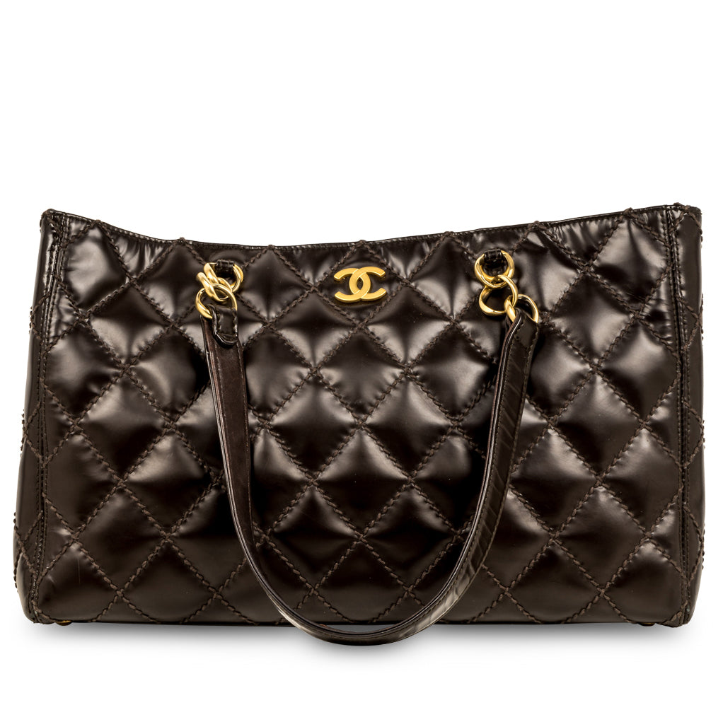 Chanel Vintage Quilted Shopping Tote - Image 10