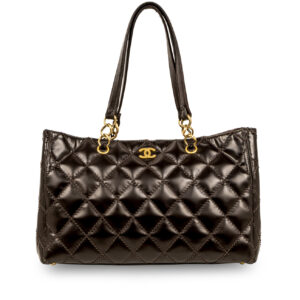 Chanel Vintage Quilted Shopping Tote