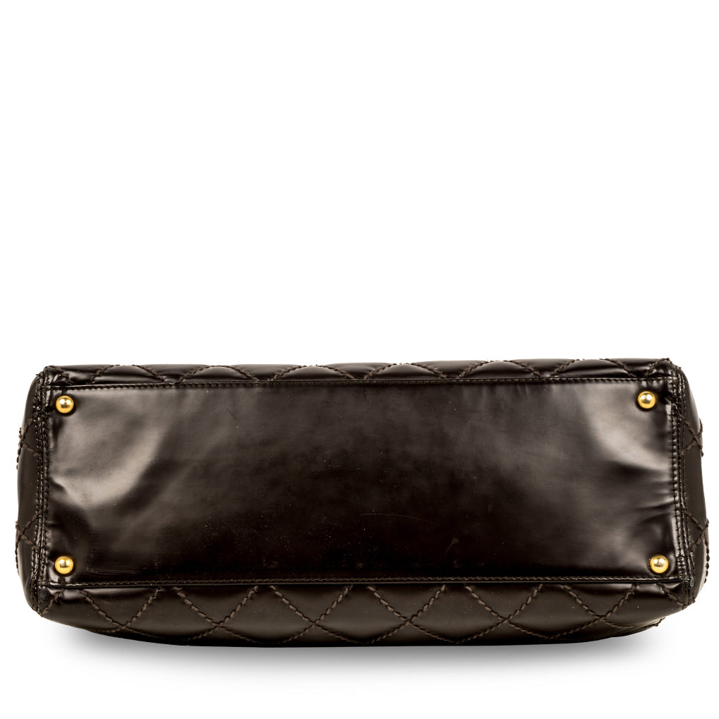 Chanel Vintage Quilted Shopping Tote - Image 5