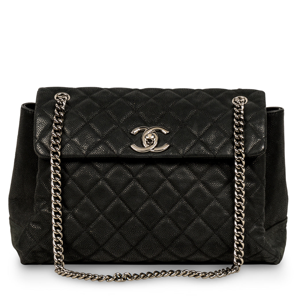 Chanel Accordion Shoulder Bag - Matte Caviar - Image 10