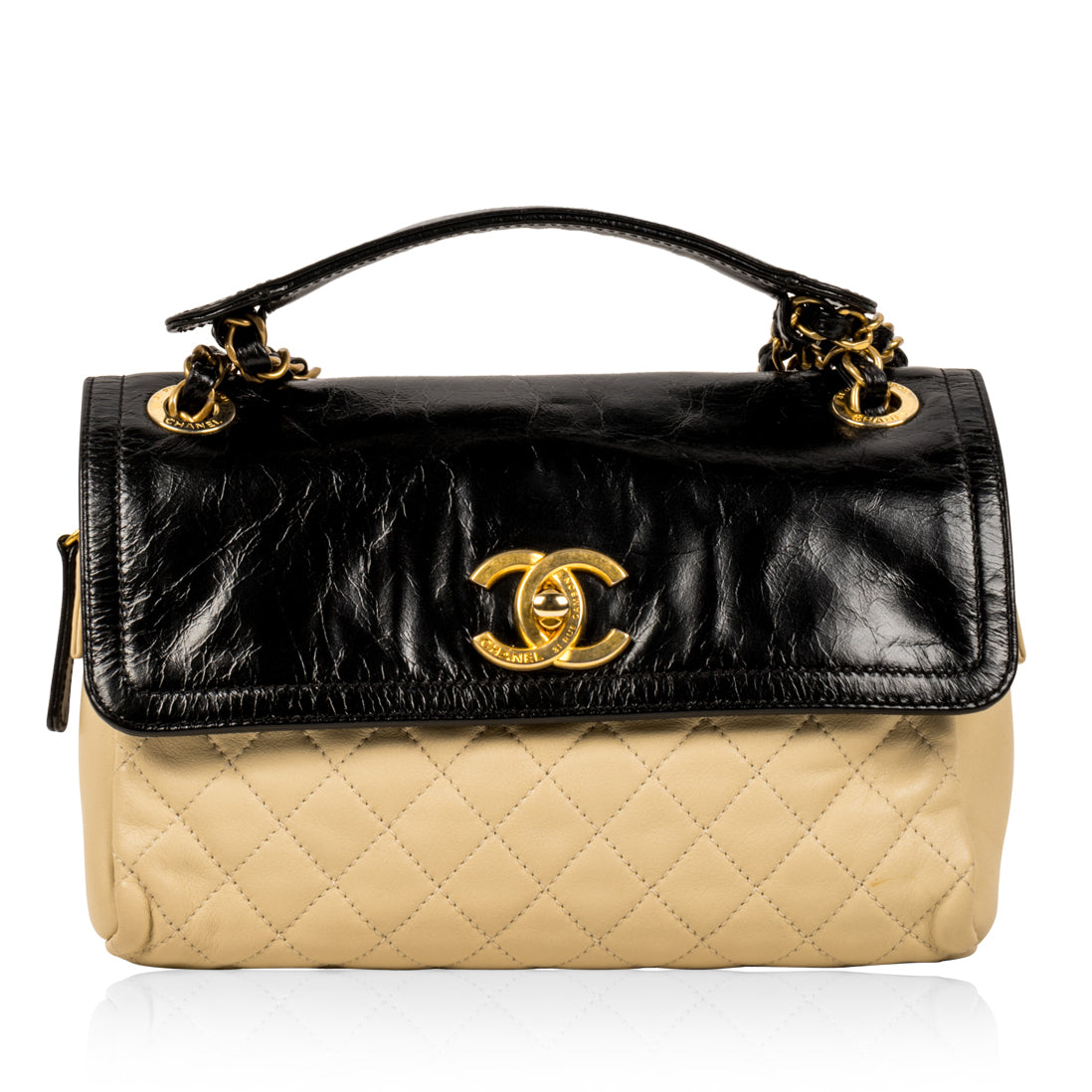 Chanel Bi-colour Shoulder Bag - Image 6