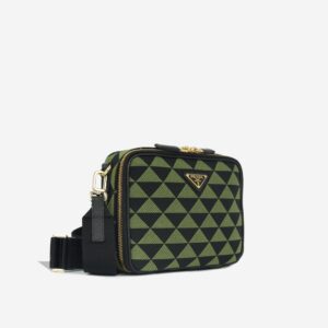 Prada Symbole Embroidered Fabric Bag