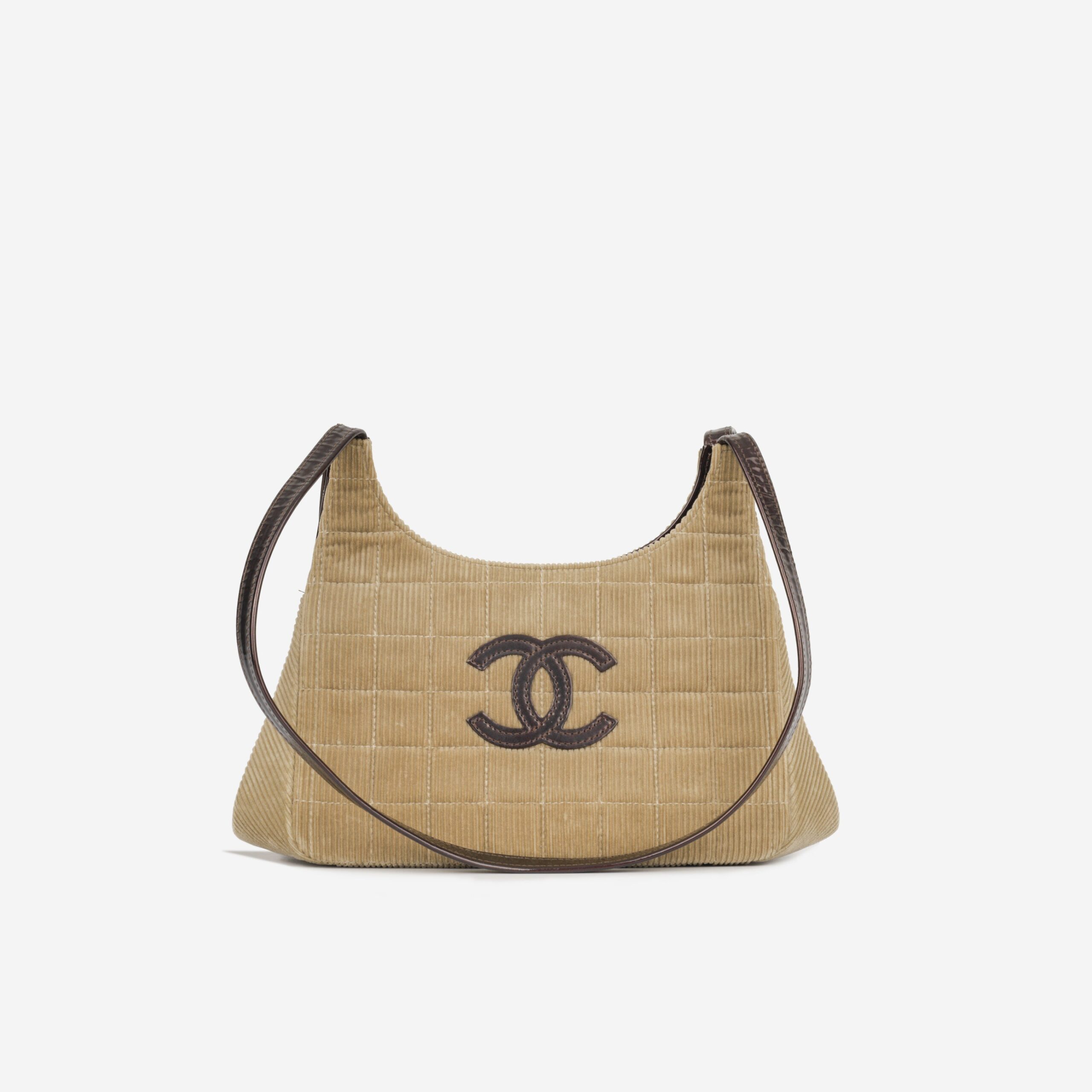 Chanel Vintage Chocolate Bar Corduroy - Image 7