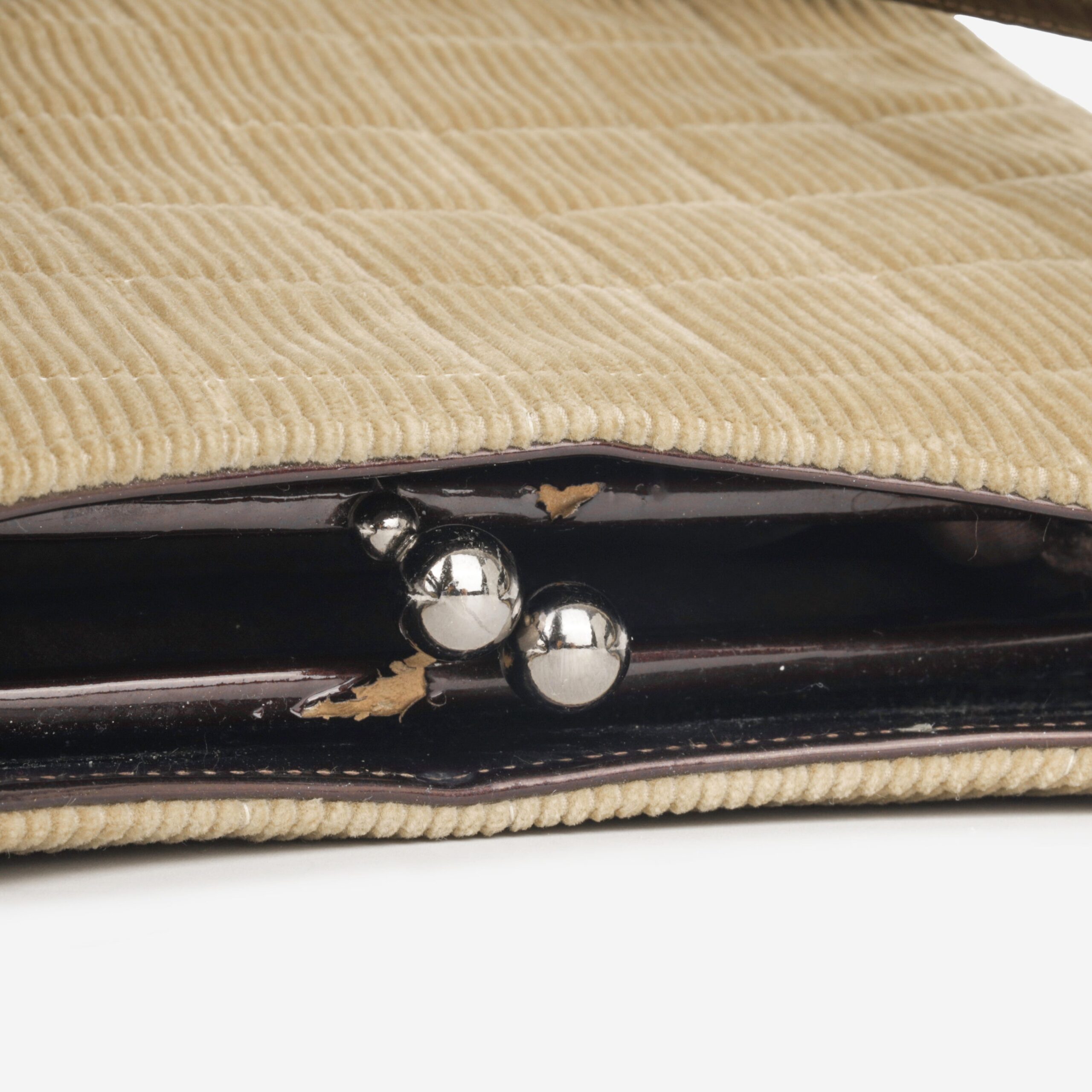 Chanel Vintage Chocolate Bar Corduroy - Image 5